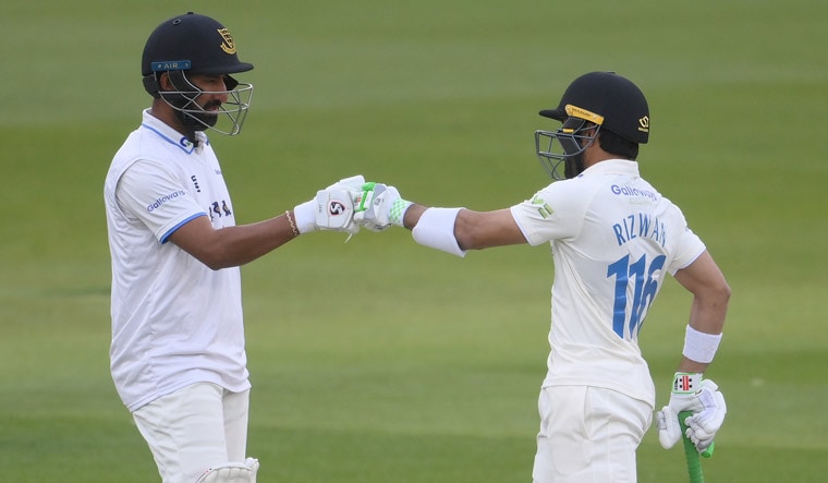 Muhammad Rizwan Gojra Netizens hail Pujara-Rizwan's 'dream partnership' for Sussex; pic goes ...