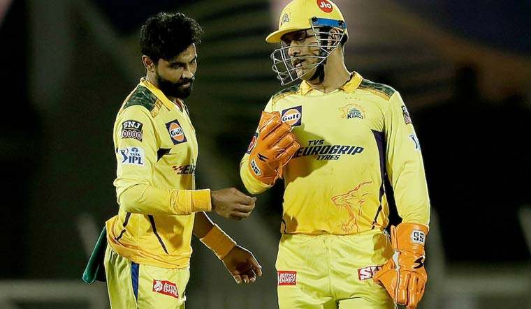 Ravindra Jadeja (left) with M.S. Dhoni | PTI