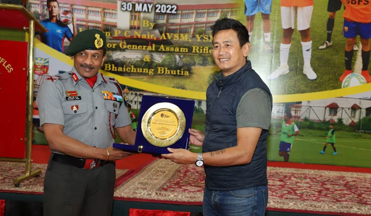 Assam Rifles Ropes In Baichung Bhutia To Start Football Academy The Week