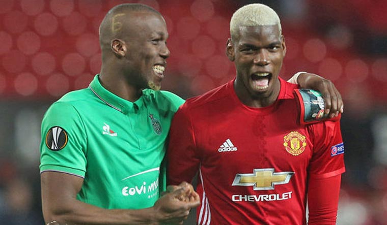 (File) Florentin Pogba (left) with brother Paul | via Twitter