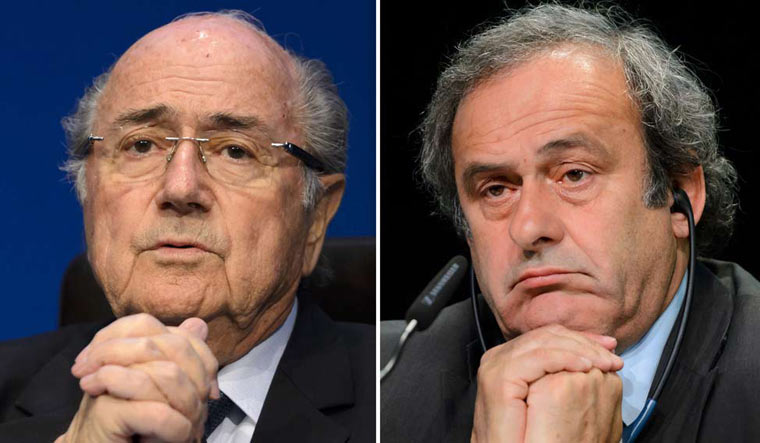 (File) Sepp Blatter and Michel Platini | AFP