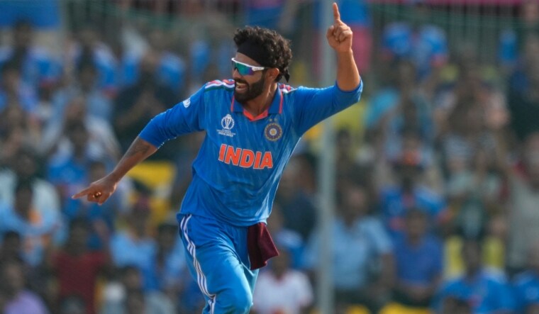 India's Ravindra Jadeja celebrates a wicket | AP