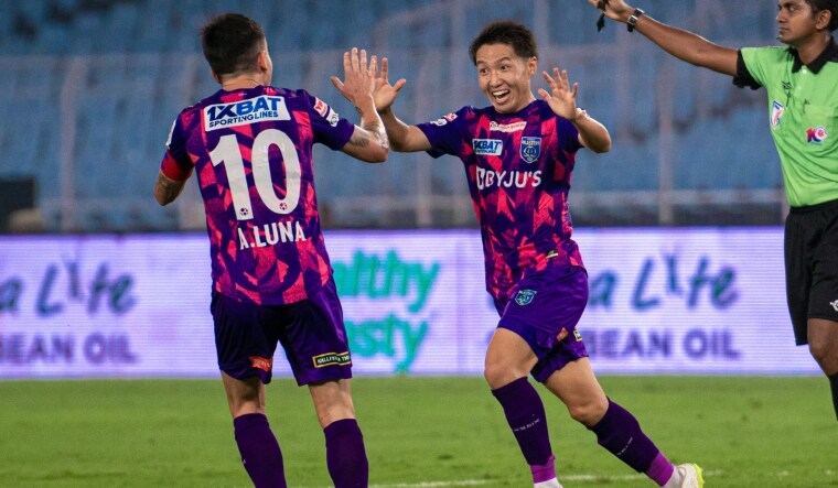 Daisuke Sakai of KBFC celebrates his goal | Twitter