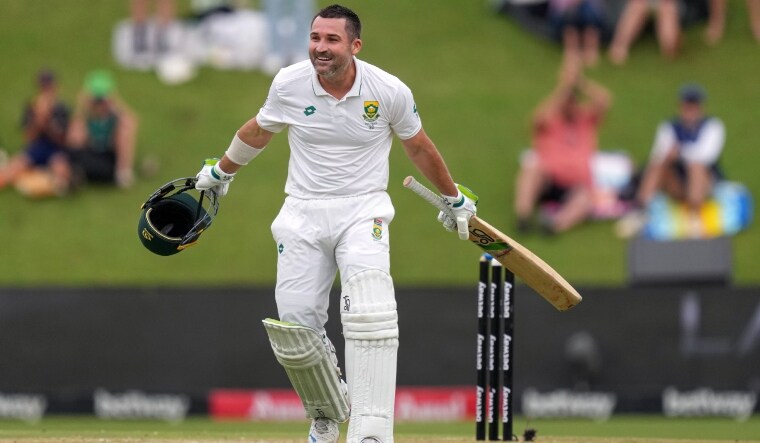 Dean Elgar celebrates his century | PTI