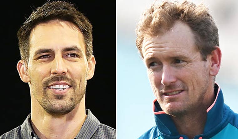 George Bailey (left); Mitchell Johnson