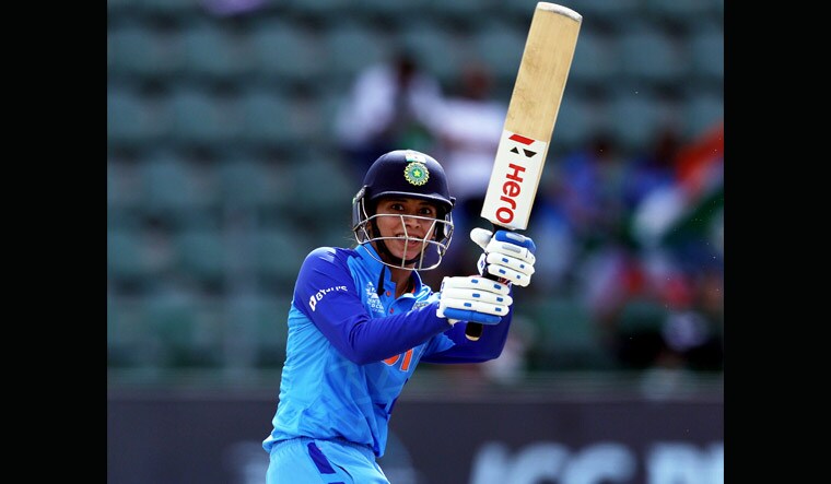 Smriti Mandhana plays a shot | PTI