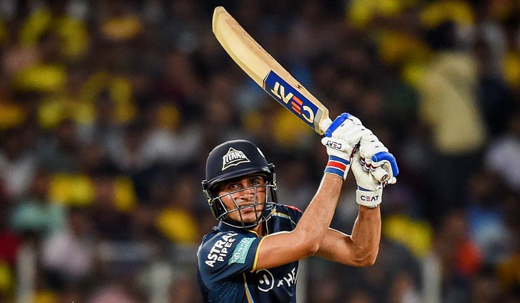 Gujarat Titans' Shubman Gill plays a shot during the IPL 2023 match against Chennai Super Kings in Ahmedabad | AFP