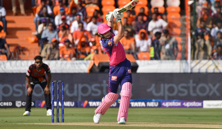 Rajasthan Royals player Jos Buttler plays a shot | PTI