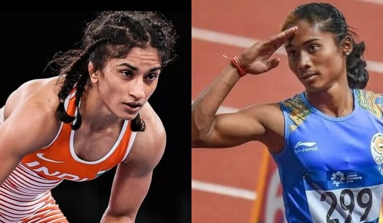 Vinesh Phogat and Hima Das (File Photo)
