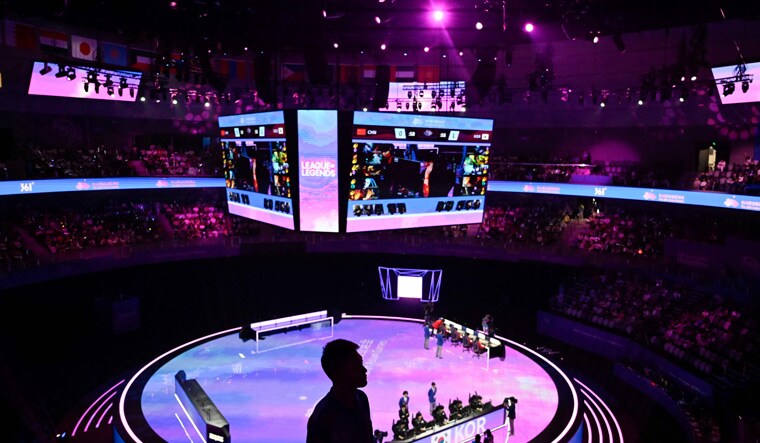 An ESport match in progress at the Hangzhou 2022 Asian Games in Hangzhou |AFP