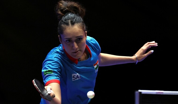 India's Manika Batra in action | Reuters