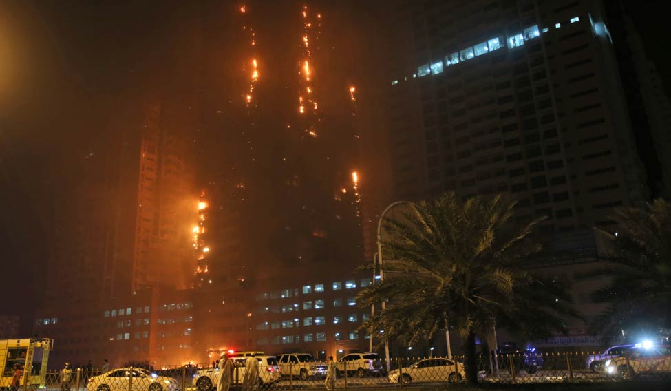 UAE-Fire-Building