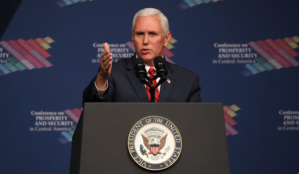 US-VICE-PRESIDENT-PENCE-SPEAKS-AT-CONFERENCE-ON-PROSPERITY-AND-S