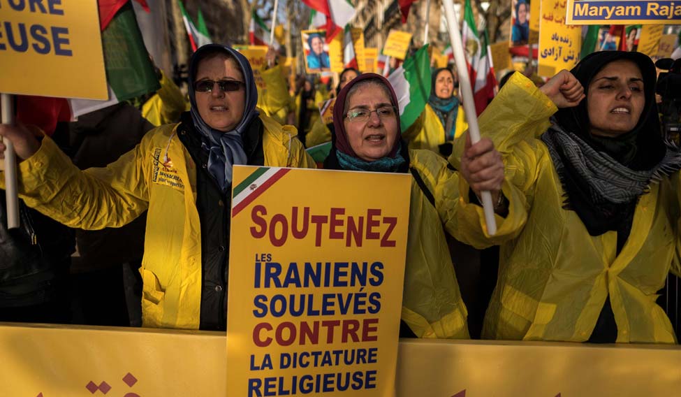 FRANCE-IRAN-UNRST-DEMO