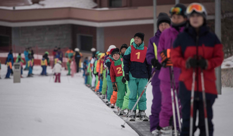 north-south-korea-olympics-skiers-afp
