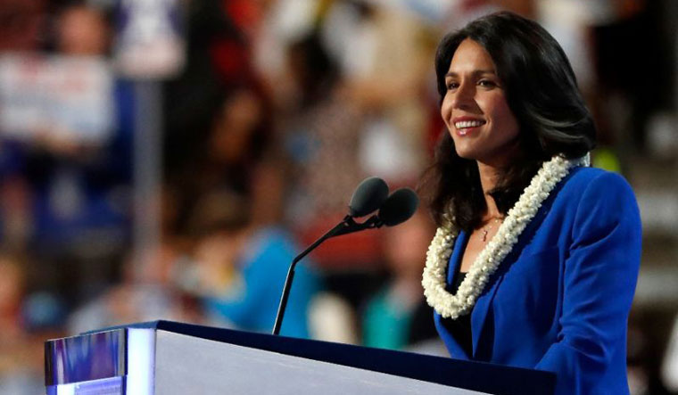 [File] A Democrat, Gabbard last week was elected for the fourth term for the US House of Representatives | AFP