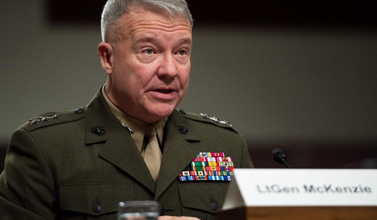 Marine Corps Lt. Gen. Kenneth F. McKenzie Jr., nominee to be general and commander of the US Central Command, testifies during a Senate Armed Service Committee confirmation hearing on Capitol Hill in Washington, DC | AFP