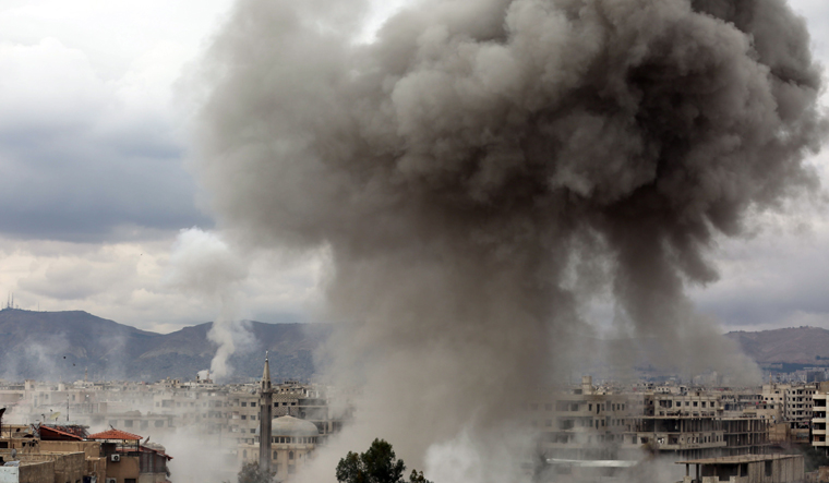 SYRIA-CONFLICT, Syria Bombing