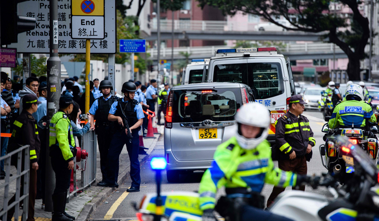 HONG-KONG-INDIA-CRIME-COURT, Hong Kong police