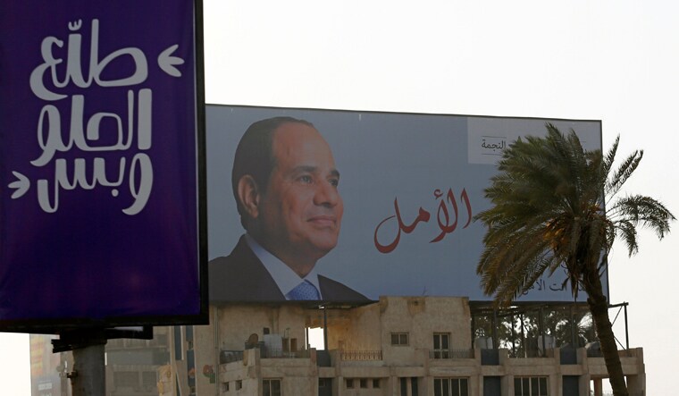 A poster of Egypt's President Abdel Fattah al-Sisi is seen with the words reading "You are the hope", as the country prepares for presidential election in Cairo, Egypt | Reuters