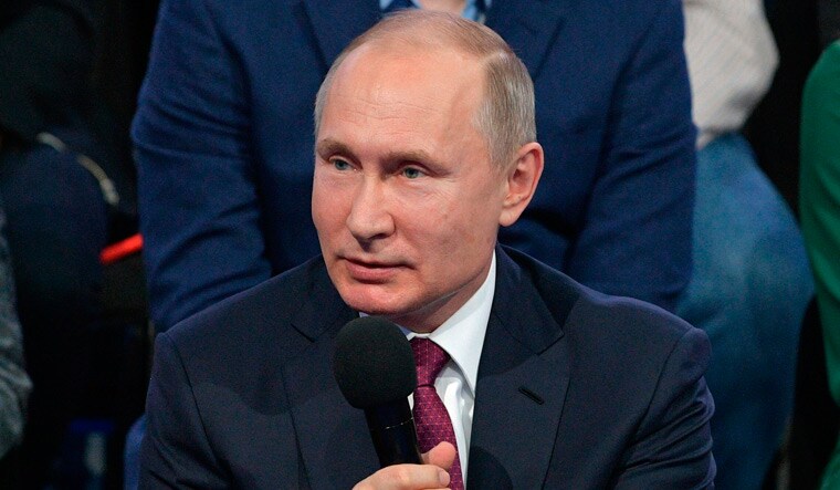 Russian President Vladimir Putin speaks at a forum organised by the Russian Popular Front in Kaliningrad | AP 