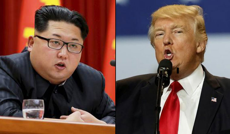 North Korea's Kim Jong-un and US President Donald Trump