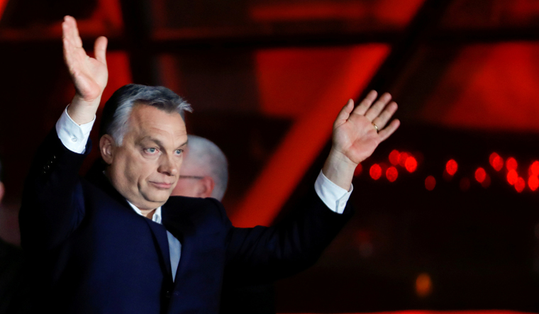 HUNGARY-ELECTION/SUPPORTERS-ORBAN