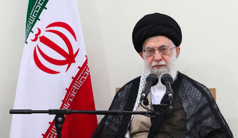 A handout picture provided by the office of Iran's supreme leader Ayatollah Ali Khamenei on August 29, 2018, shows Khamenei speaking during a government meeting in the capital Tehran | AFP