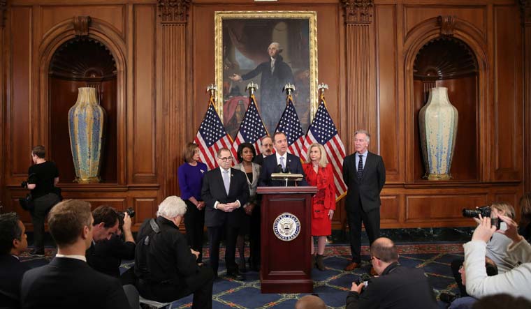 U.S. House Intelligence Chairman Adam Schiff speaks about articles of impeachment against President Donald Trump | Reuters