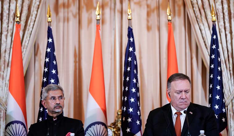 Indian Minister of External Affairs Subrahmanyam Jaishankar and U.S. Secretary of State Mike Pompeo speak after the 2019 U.S.-India 2+2 Ministerial Dialogue at the State Department in Washington, U.S., December 18, 2019 | Reuters