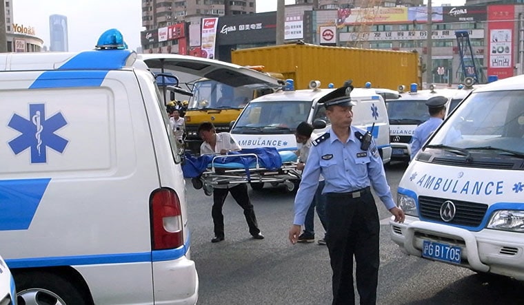Scene from the crash site | AP