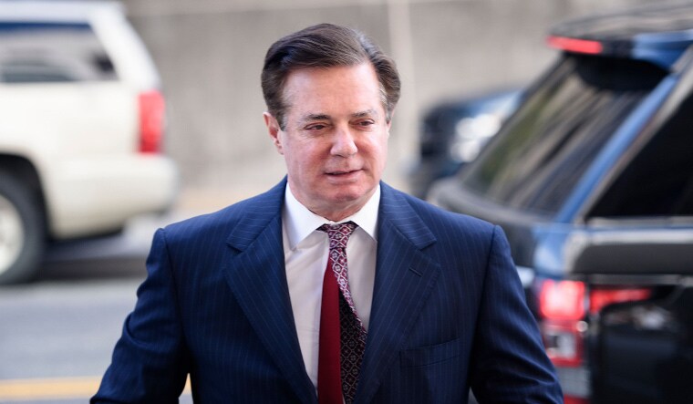 [File] Paul Manafort is one of the six top aides of US President Donald Trump to be charged in the Mueller probe | AFP