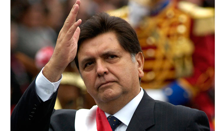 Former Peru president Alan Garcia shoots self right before being arrested