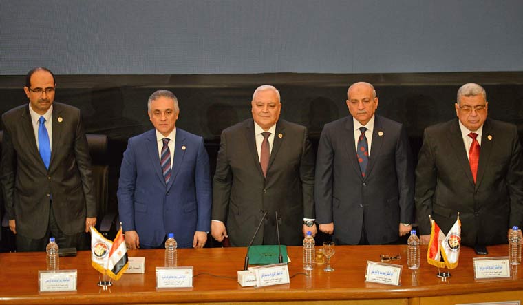 Members of the Egyptian National Elections Commission (NEC) | AFP