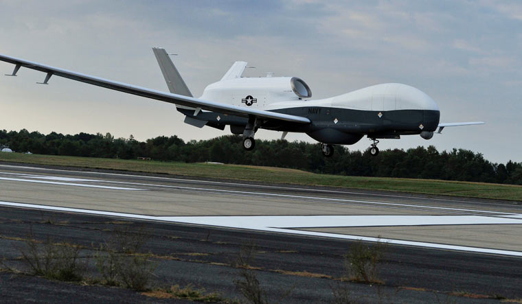 A MQ-4C Triton drone of the US Navy | US Navy via Reuters