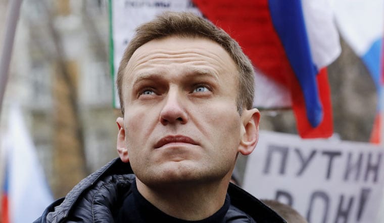 (File photo) Progress Party opposition leader Alexei Navalny at a rally in February, marking the assassination of politician Boris Nemtsov in 2015 | Reuters