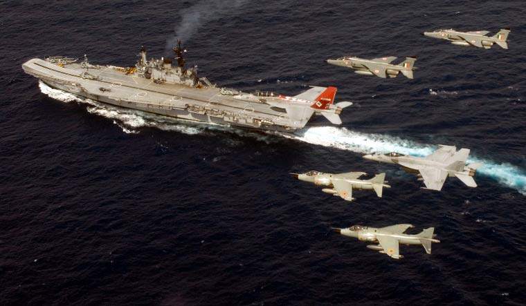 The INS Viraat on an exercise with the US Navy | US Navy