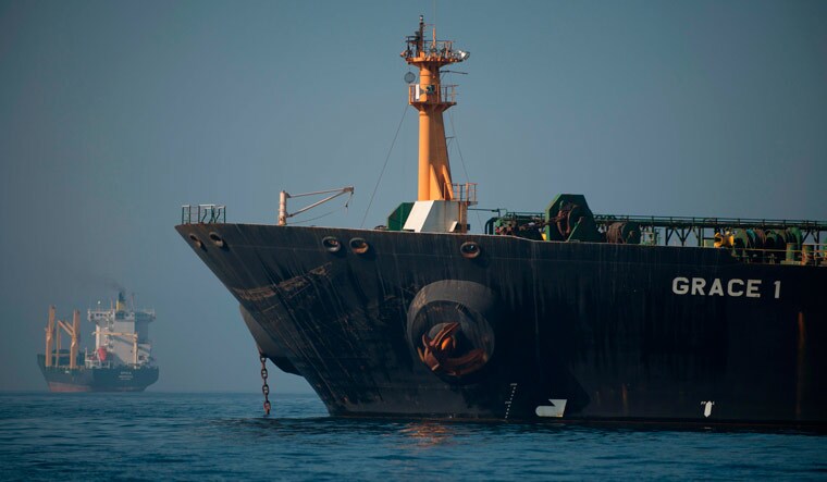 Iranian tanker Grace 1 off the coast of Gibraltar | AFP
