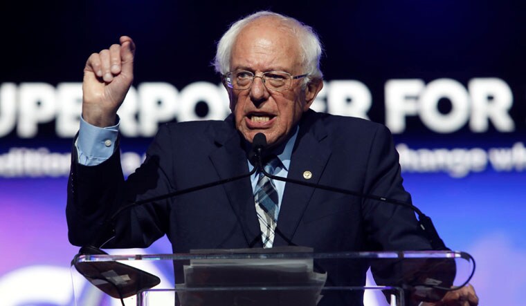 US Democratic presidential candidate Bernie Sanders at the Islamic Society of North America's Convention in Houston, Texas | Reuters