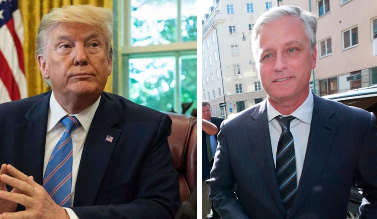 US President Donald Trump and the next national security advisor Robert O'Brien | AFP
