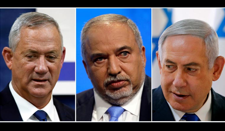 GantzLieberman-Netanyahu-Israel-election-Reuters