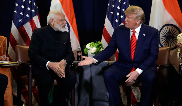 President Donald Trump meets with Indian Prime Minister Narendra Modi at the United Nations General Assembly, in New York | AP