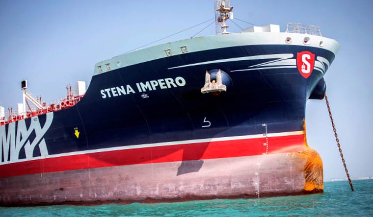 British tanker Stena Impero in worldwide water following Iran detention