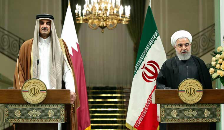 Image result for Qatari emir in Iran: 'De-escalation' the only way forward