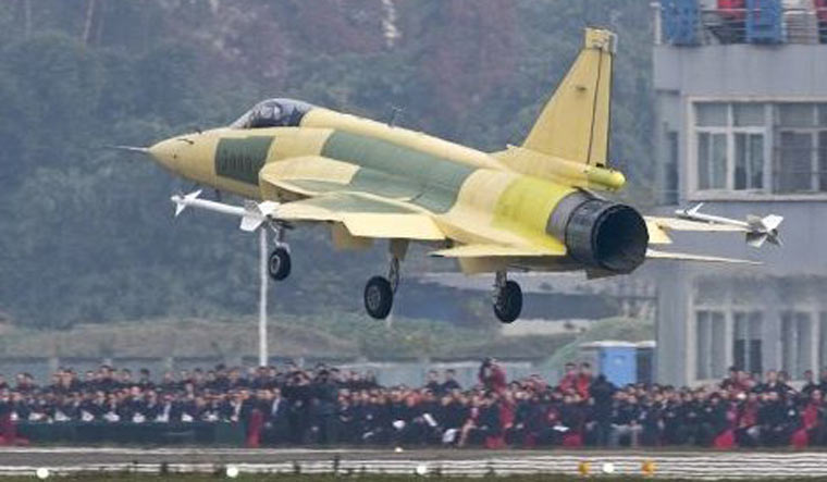 The first test flight of the JF-17 Block 3 | Via Twitter