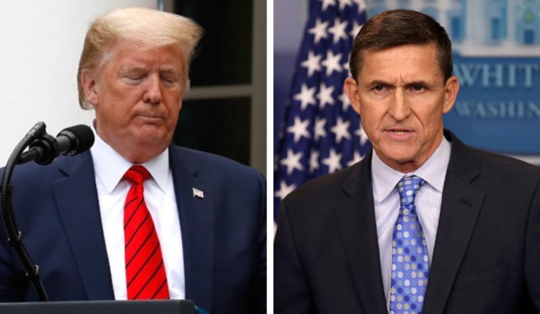 US President Donald Trump; Michael Flynn