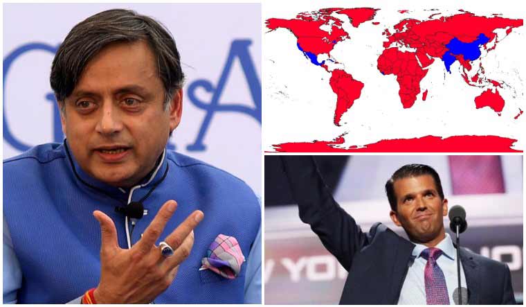 Tharoor-Trump-jr-us-election-map-twitter