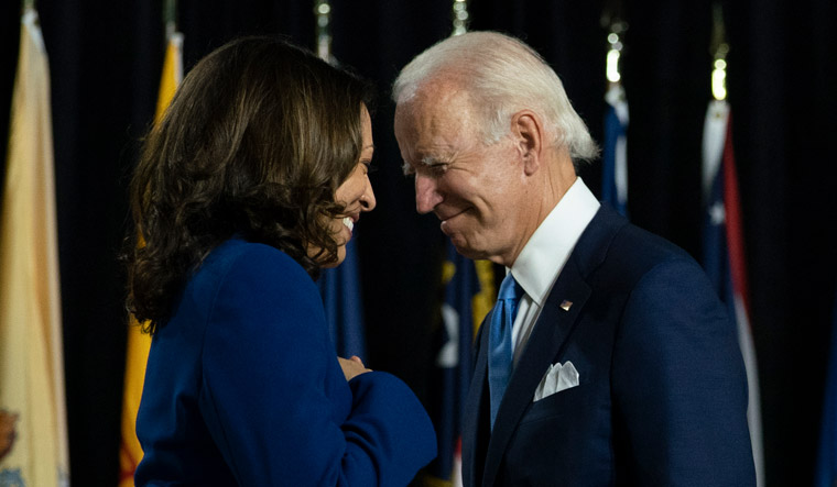 Joe Biden and his running mate Sen. Kamala Harris | AP