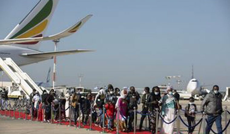 Ethiopian immigrants arrive at the Ben Gurion airport near Tel Aviv, Israel | AP