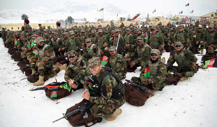 Afghan Army recruits ap